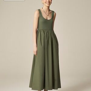 NWT J. Crew Olive Maxi Dress